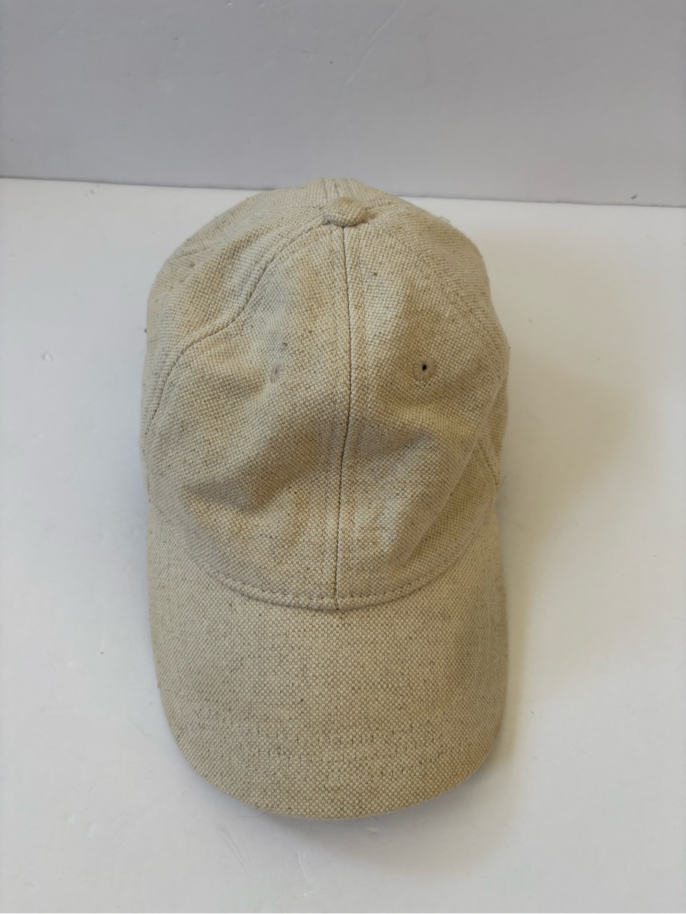 Madewell‎ Cotton Linen Baseball Hat Canvas Off White Hat Preppy Baddie - Picture 2 of 5